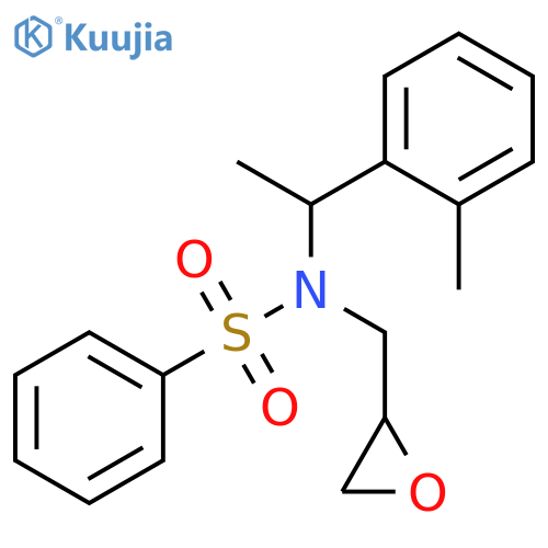 Benzenesulfonamide,N-[1-(2-methylphenyl)ethyl]-N-(2-oxiranylmethyl)- structure