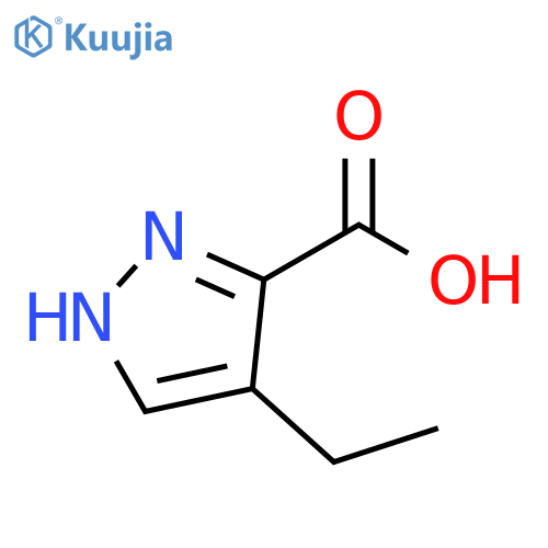 4-Ethyl-1H-pyrazole-3-carboxylic acid structure