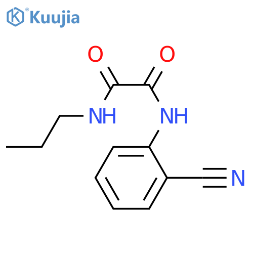 N'-(2-cyanophenyl)-N-propylethanediamide structure