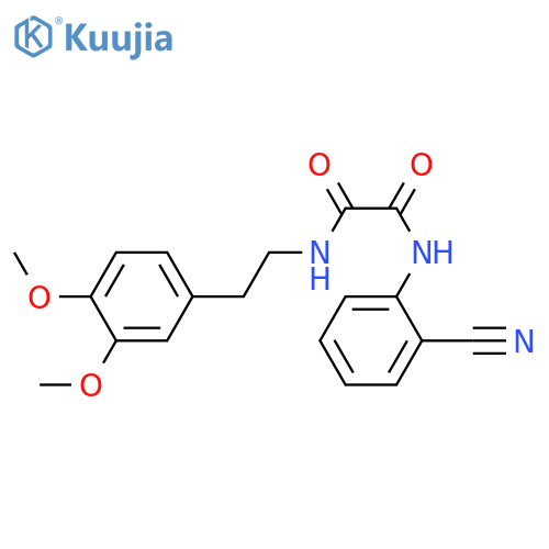 N-(2-cyanophenyl)-N'-2-(3,4-dimethoxyphenyl)ethylethanediamide structure
