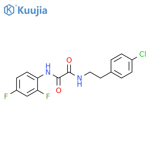 N'-2-(4-chlorophenyl)ethyl-N-(2,4-difluorophenyl)ethanediamide structure