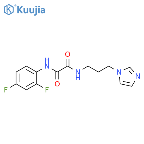 N'-(2,4-difluorophenyl)-N-3-(1H-imidazol-1-yl)propylethanediamide structure