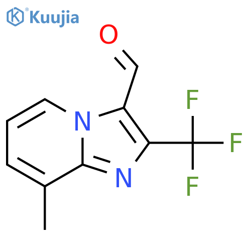 8-methyl-2-(trifluoromethyl)imidazo1,2-apyridine-3-carbaldehyde structure