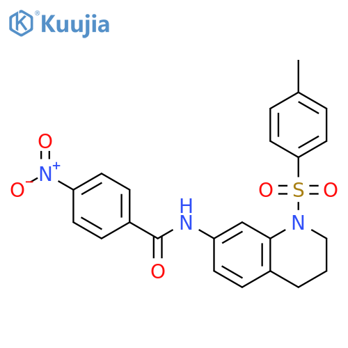 N-1-(4-methylbenzenesulfonyl)-1,2,3,4-tetrahydroquinolin-7-yl-4-nitrobenzamide structure