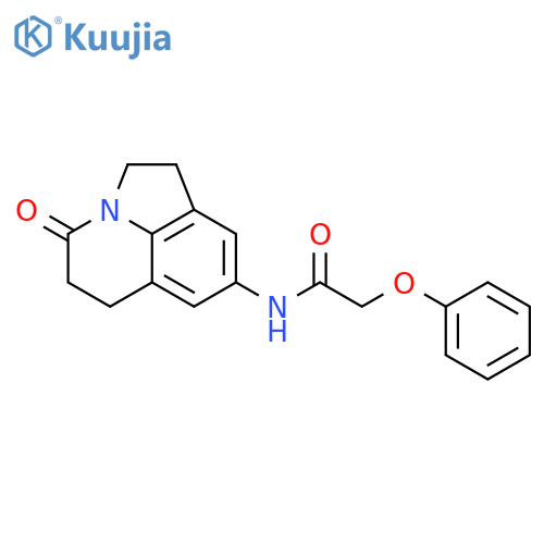 N-{11-oxo-1-azatricyclo6.3.1.0^{4,12}dodeca-4(12),5,7-trien-6-yl}-2-phenoxyacetamide structure