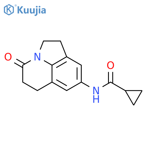 N-{11-oxo-1-azatricyclo6.3.1.0^{4,12}dodeca-4(12),5,7-trien-6-yl}cyclopropanecarboxamide structure