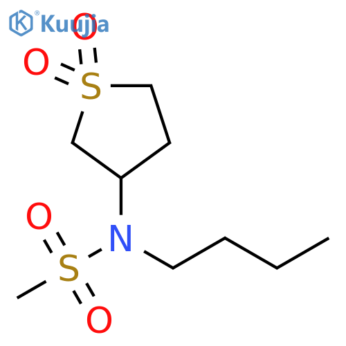 N-butyl-N-(1,1-dioxo-1lambda6-thiolan-3-yl)methanesulfonamide structure