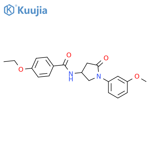 4-ethoxy-N-1-(3-methoxyphenyl)-5-oxopyrrolidin-3-ylbenzamide structure