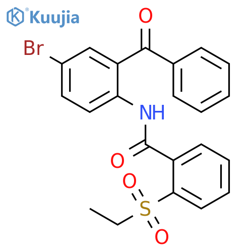 N-(2-benzoyl-4-bromophenyl)-2-(ethanesulfonyl)benzamide structure