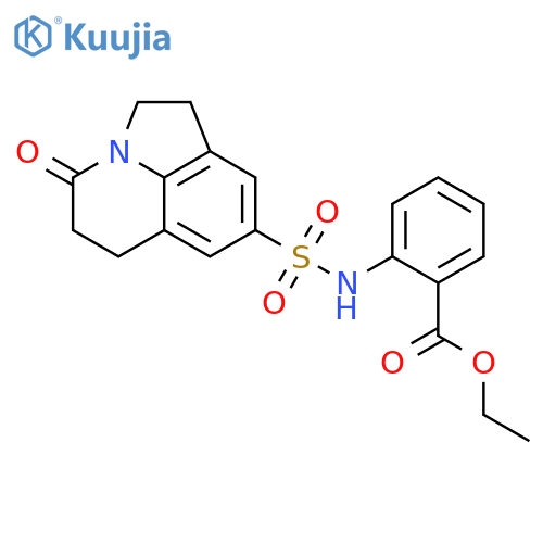 ethyl 2-{11-oxo-1-azatricyclo6.3.1.0^{4,12}dodeca-4(12),5,7-triene-6-sulfonamido}benzoate structure