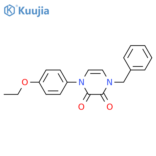 1-benzyl-4-(4-ethoxyphenyl)-1,2,3,4-tetrahydropyrazine-2,3-dione structure