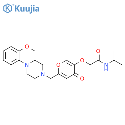 2-(6-{4-(2-methoxyphenyl)piperazin-1-ylmethyl}-4-oxo-4H-pyran-3-yl)oxy-N-(propan-2-yl)acetamide structure