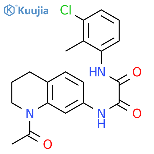 N-(1-acetyl-1,2,3,4-tetrahydroquinolin-7-yl)-N'-(3-chloro-2-methylphenyl)ethanediamide structure