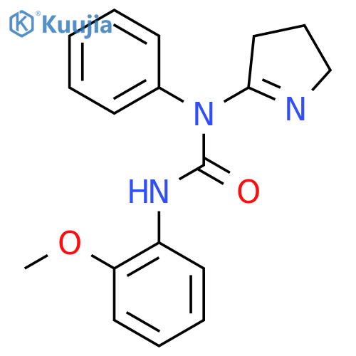 1-(3,4-dihydro-2H-pyrrol-5-yl)-3-(2-methoxyphenyl)-1-phenylurea structure