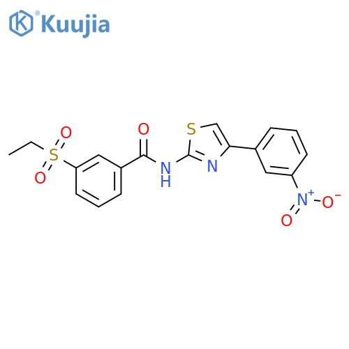 3-(ethanesulfonyl)-N-4-(3-nitrophenyl)-1,3-thiazol-2-ylbenzamide structure