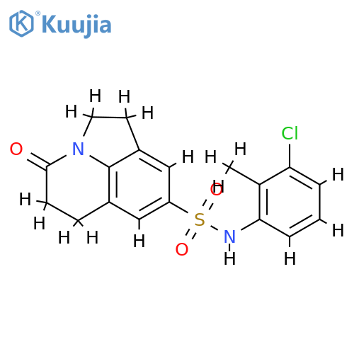 N-(3-chloro-2-methylphenyl)-11-oxo-1-azatricyclo6.3.1.0^{4,12}dodeca-4(12),5,7-triene-6-sulfonamide structure