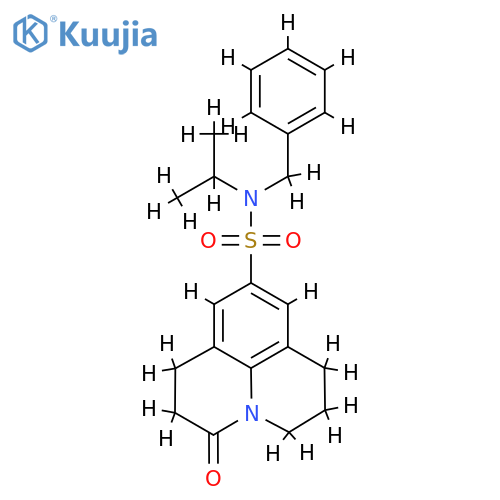 N-benzyl-2-oxo-N-(propan-2-yl)-1-azatricyclo7.3.1.0^{5,13}trideca-5,7,9(13)-triene-7-sulfonamide structure