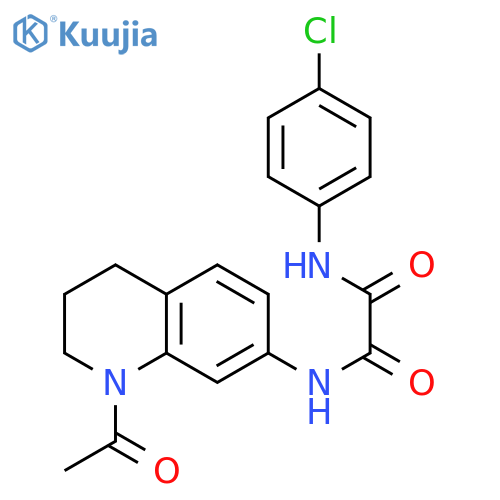N-(1-acetyl-1,2,3,4-tetrahydroquinolin-7-yl)-N'-(4-chlorophenyl)ethanediamide structure