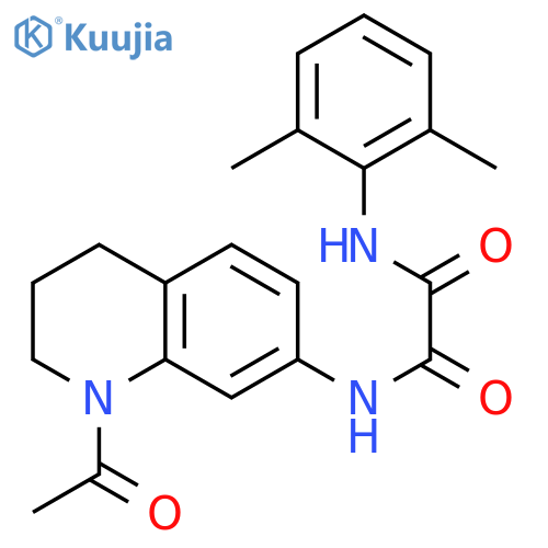 N-(1-acetyl-1,2,3,4-tetrahydroquinolin-7-yl)-N'-(2,6-dimethylphenyl)ethanediamide structure