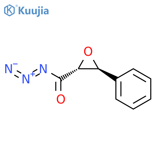 Oxiranecarbonyl azide, 3-phenyl-, trans- structure