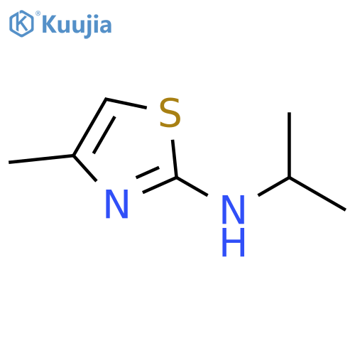 4-methyl-N-(propan-2-yl)-1,3-thiazol-2-amine structure