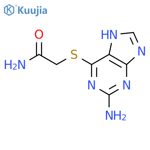 2-[(2-amino-7H-purin-6-yl)sulfanyl]acetamide structure