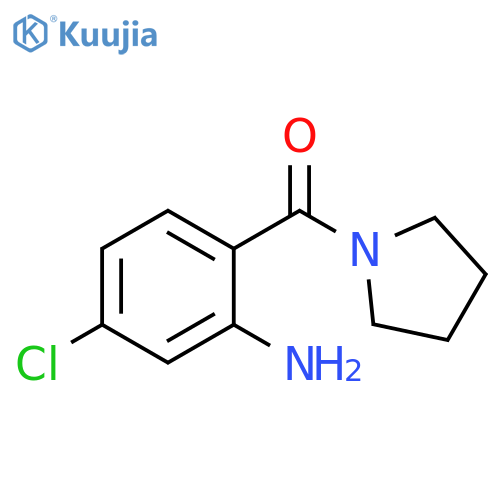 5-chloro-2-(pyrrolidine-1-carbonyl)aniline structure