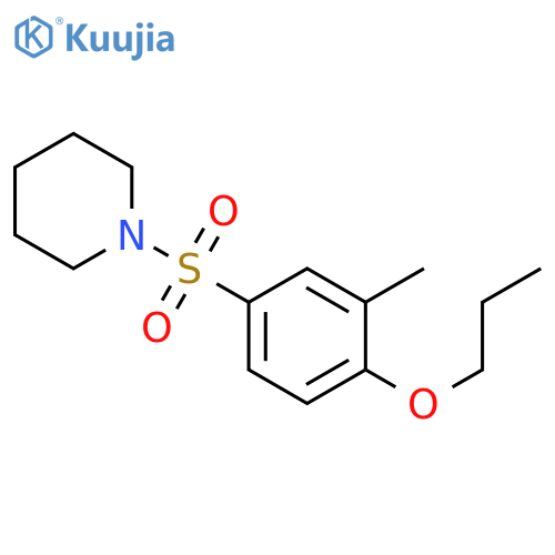 1-(3-methyl-4-propoxybenzenesulfonyl)piperidine structure