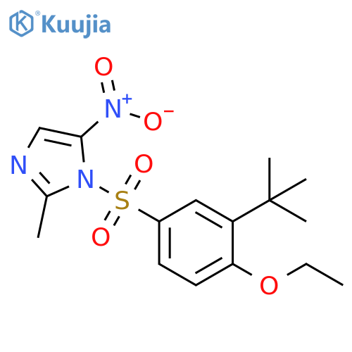 1-(3-tert-butyl-4-ethoxybenzenesulfonyl)-2-methyl-5-nitro-1H-imidazole structure