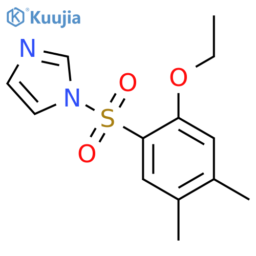 1-(2-ethoxy-4,5-dimethylbenzenesulfonyl)-1H-imidazole structure