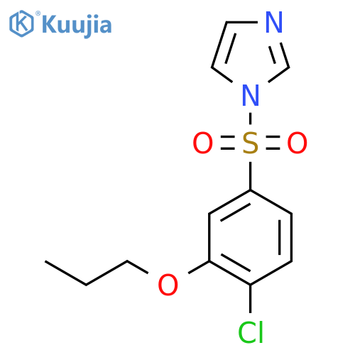 1-(4-chloro-3-propoxybenzenesulfonyl)-1H-imidazole structure
