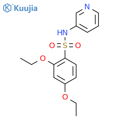 2,4-diethoxy-N-(pyridin-3-yl)benzene-1-sulfonamide structure