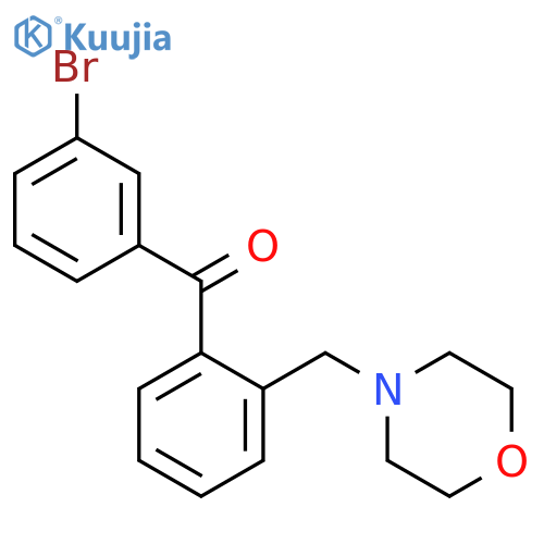 3'-Bromo-2-morpholinomethyl benzophenone structure