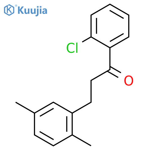 2'-Chloro-3-(2,5-dimethylphenyl)propiophenone structure