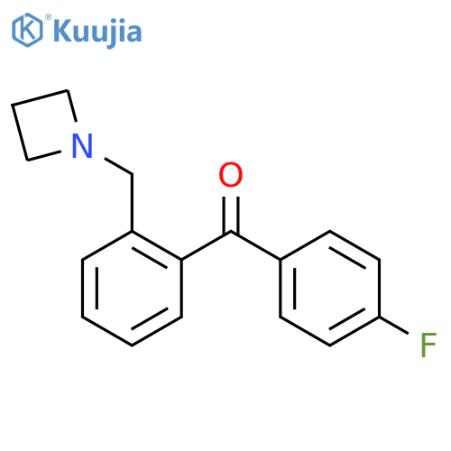 [2-(azetidin-1-ylmethyl)phenyl]-(4-fluorophenyl)methanone structure