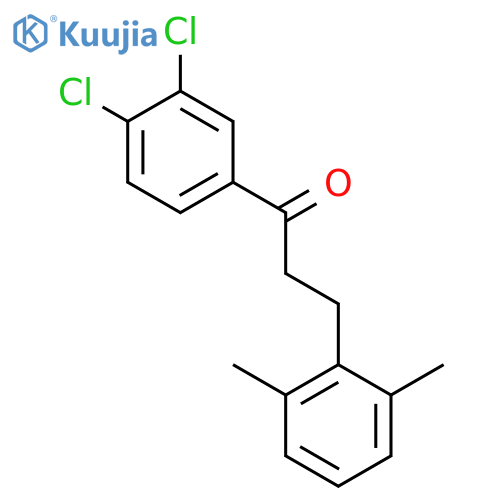 3',4'-Dichloro-3-(2,6-dimethylphenyl)propiophenone structure