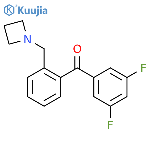 [2-(azetidin-1-ylmethyl)phenyl]-(3,5-difluorophenyl)methanone structure