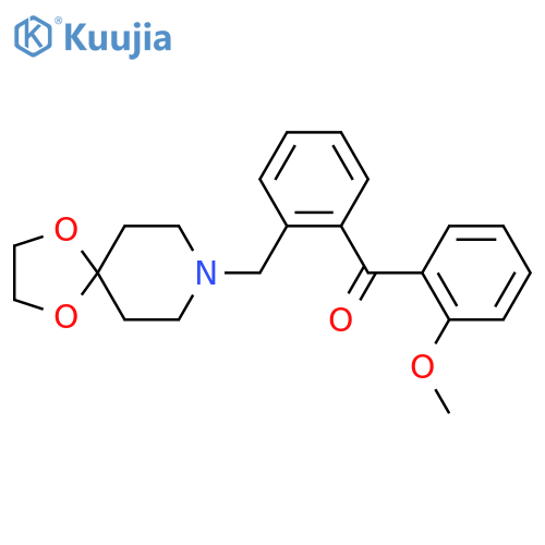 2-[8-(1,4-Dioxa-8-azaspiro[4.5]decyl)methyl]-2'-methoxy benzophenone structure