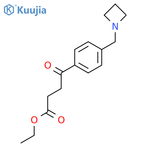 Ethyl 4-4-(azetidinomethyl)phenyl-4-oxobutyrate structure