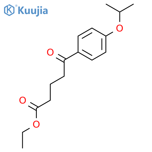 Ethyl 5-oxo-5-(4-isopropoxyphenyl)valerate structure