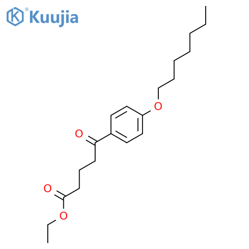 Ethyl 5-(4-heptyloxyphenyl)-5-oxovalerate structure