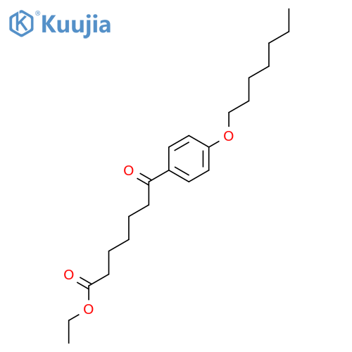 Ethyl 7-(4-heptyloxyphenyl)-7-oxoheptanoate structure