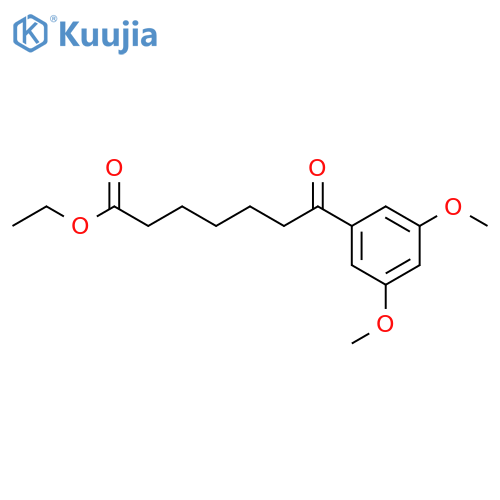 ETHYL 7-(3,5-DIMETHOXYPHENYL)-7-OXOHEPTANOATE structure