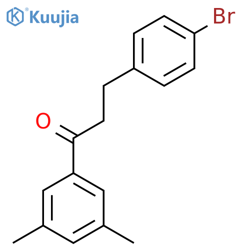 3-(4-Bromophenyl)-3',5'-dimethylpropiophenone structure