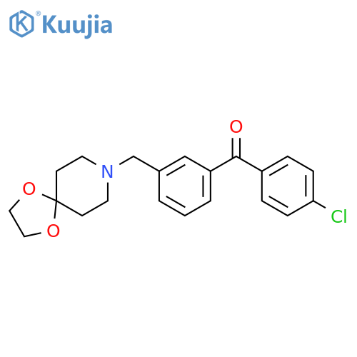 4'-Chloro-3-8-(1,4-dioxa-8-azaspiro-4.5decyl)methylbenzophenone structure