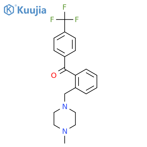 [2-[(4-methylpiperazin-1-yl)methyl]phenyl]-[4-(trifluoromethyl)phenyl]methanone structure