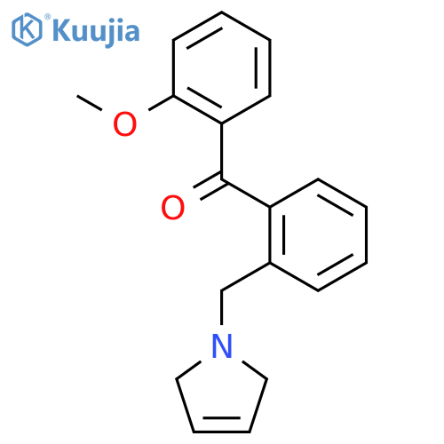 2-Methoxy-2'-(3-pyrrolinomethyl) benzophenone structure