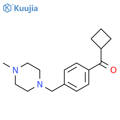 cyclobutyl-[4-[(4-methylpiperazin-1-yl)methyl]phenyl]methanone structure