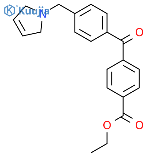 4-Carboethoxy-4'-(3-pyrrolinomethyl) benzophenone structure