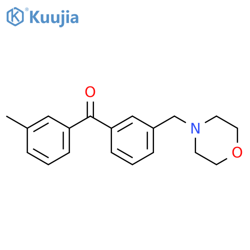 [3-(morpholinomethyl)phenyl]-(m-tolyl)methanone structure
